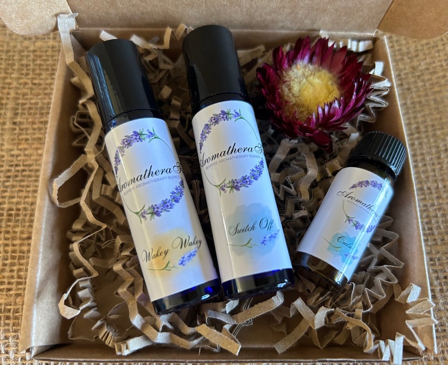 Aromatherapy Rollerball & Diffuser Set -  Gift Set -  Wellbeing Gift
