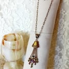 Bronze & Glass Necklace