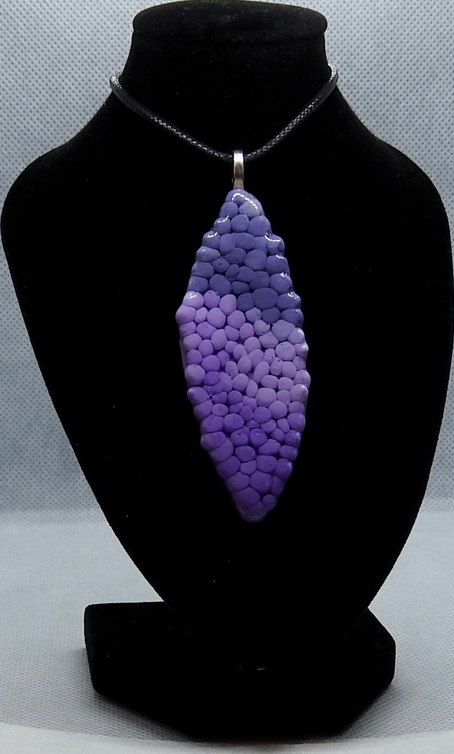 Artisan purple bubble pendant 