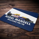 Nigel Mansell 1992 Williams FW14B F1 Mouse Mat Pad 