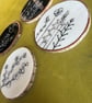 Rustic wooden coasters, hand painted with flowers - Image 2