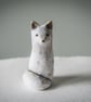 Handmade Arctic Fox Sculpture