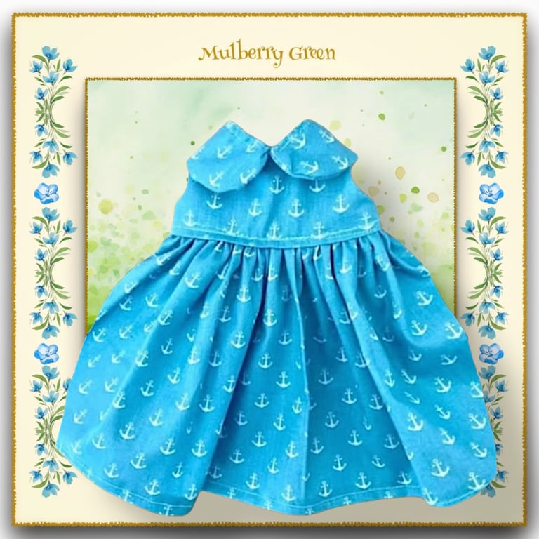 Turquoise Little Anchors Dress