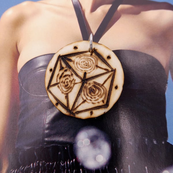 Sacred geometry pendant, geometric patterns, metaphysical jewellery
