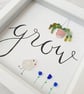 Handwritten sea glass GROW - Image 3