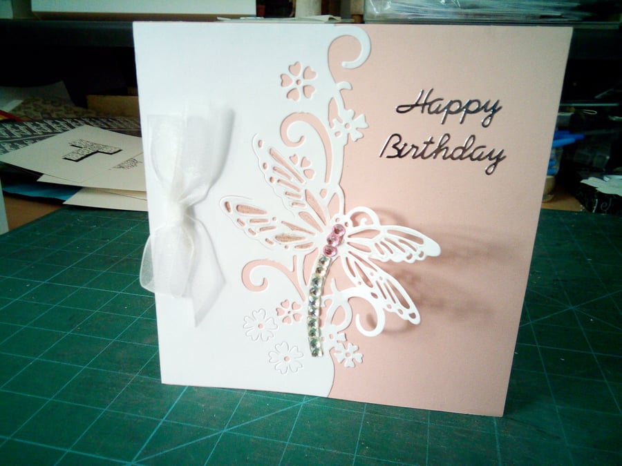 Dragonfly birthday card 