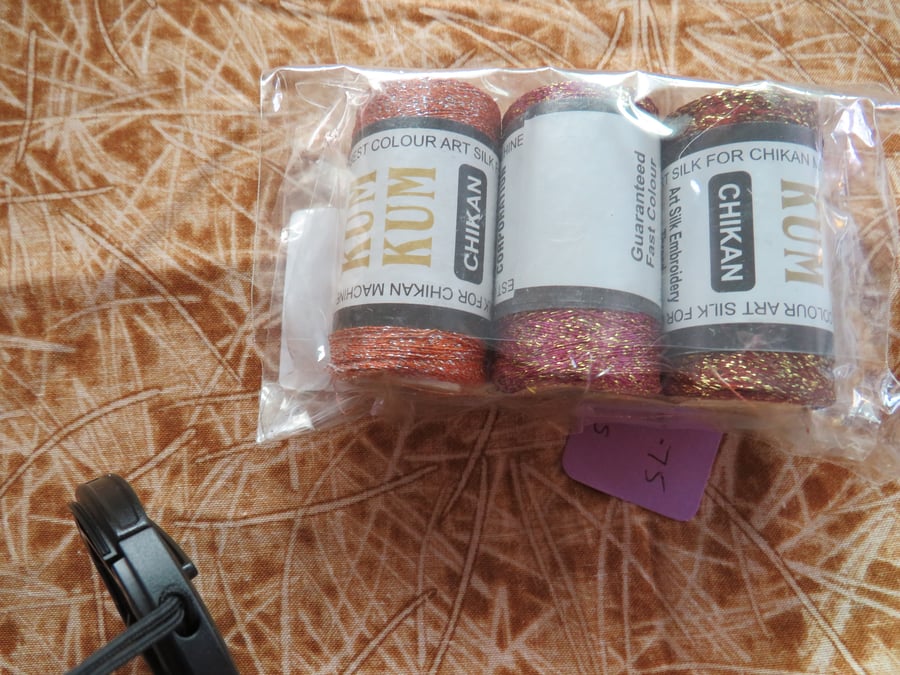 Metalic Thread  x 3 Cops FY449