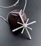 STERLING SILVER Star pendant, Handmade Urban Jewellery Design