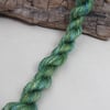 15m Natural Dye Green Ombre Pure Silk Embroidery Thread 