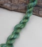 15m Natural Dye Green Ombre Pure Silk Embroidery Thread 