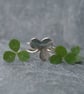 Handmade sterling silver clover ring, silver botanical ring, nature lover gift - Image 6