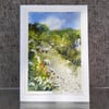Hedgerow. Blank Card. Original Watercolour Painting. 260151