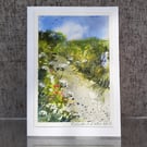 Hedgerow. Blank Card. Original Watercolour Painting. 260151