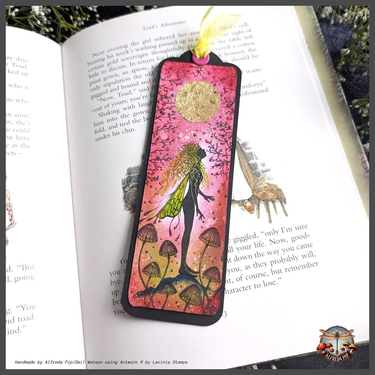Enchanted Realms themed handcrafted Bookmarks Pretty In Pink