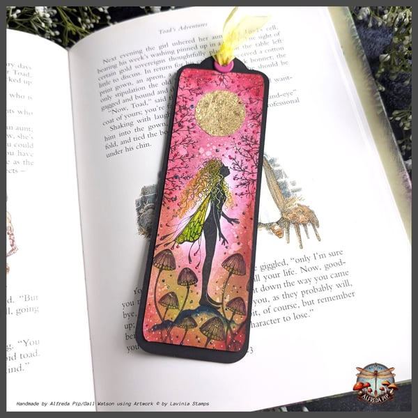 Enchanted Realms themed handcrafted Bookmarks Pretty In Pink