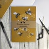 Bee Notebook A5 Made from Recycled Paper 