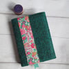A6 'Harris Tweed' & Liberty London Floral Print Reusable Notebook Cover
