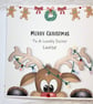 Cute Merry Christmas card for Niece, Granddaughter, Sister, Best Friend, Cousin - Image 1