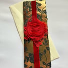 Pretty cool blank card in gold, black and red