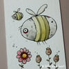zom-bees! - original aceo