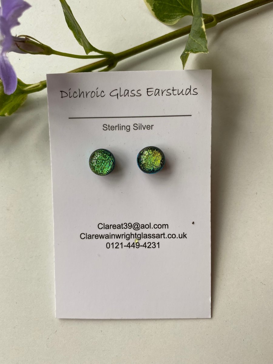 Dichroic Glass Earrings