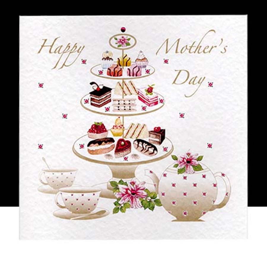 Mother’s Day Tea and Cakes Handmade Card 