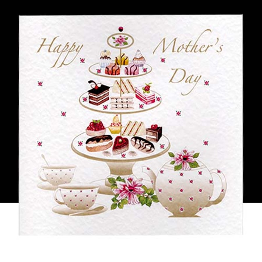 Mother’s Day Tea and Cakes Handmade Card 