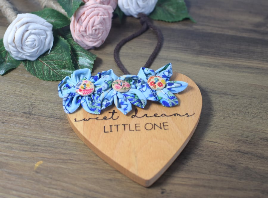 Wooden Hanging Heart Decoration 