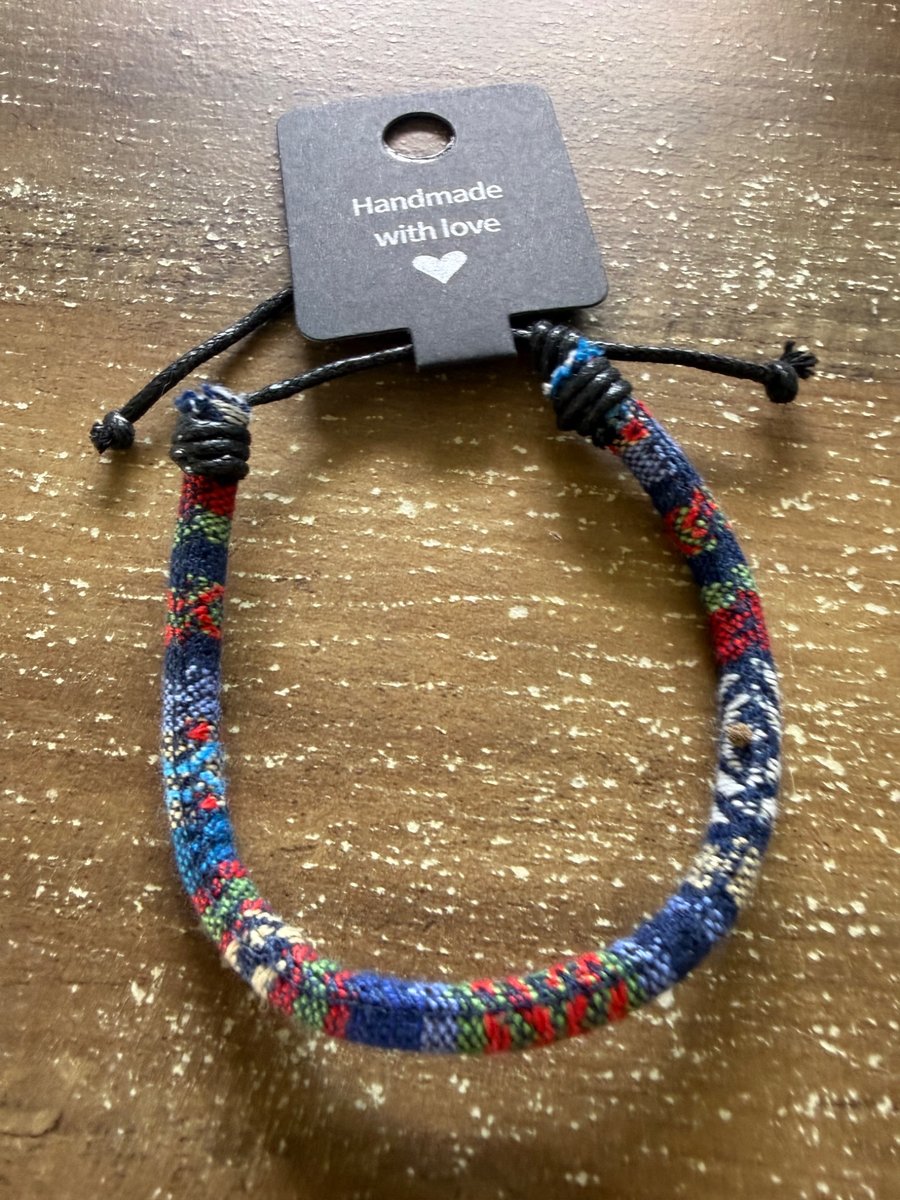 Handmade Multicolor Woven Adjustable Bracelet