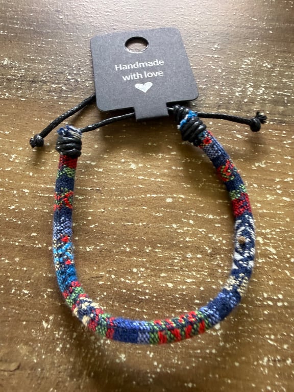 Handmade Multicolor Woven Adjustable Bracelet