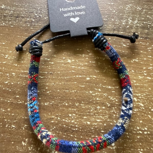 Handmade Multicolor Woven Adjustable Bracelet