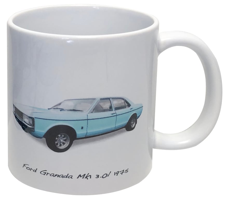 Ford Granada 3.0L Mk1 1975 - 11oz Ceramic Mug 