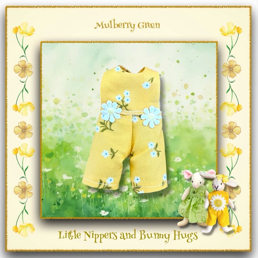 Lemon Dungarees to fit the Little Nippers and Bunny Hugs 