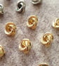 12.5mm 20L Antique Silver Knot Buttons Lightweight - Image 3