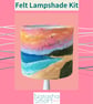 Felt Lampshade Materials Kit: Beach Sunset - Image 7