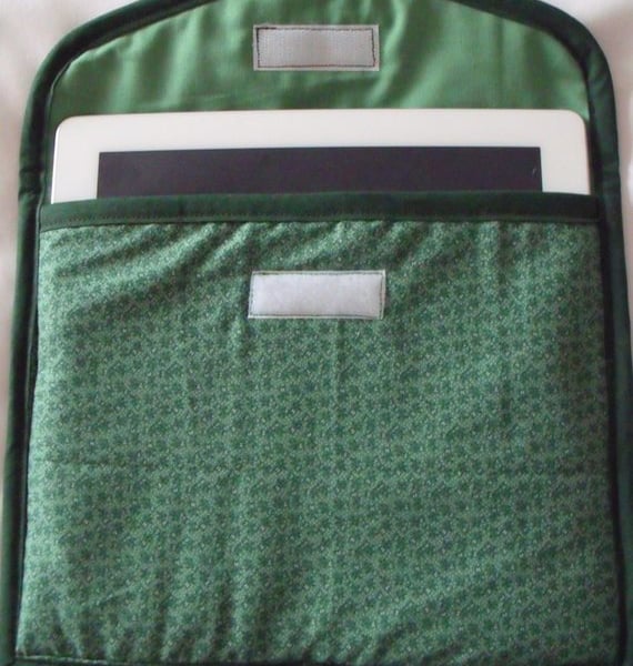 green i pad padded sleeve, screen protector, 10 x 8.5"