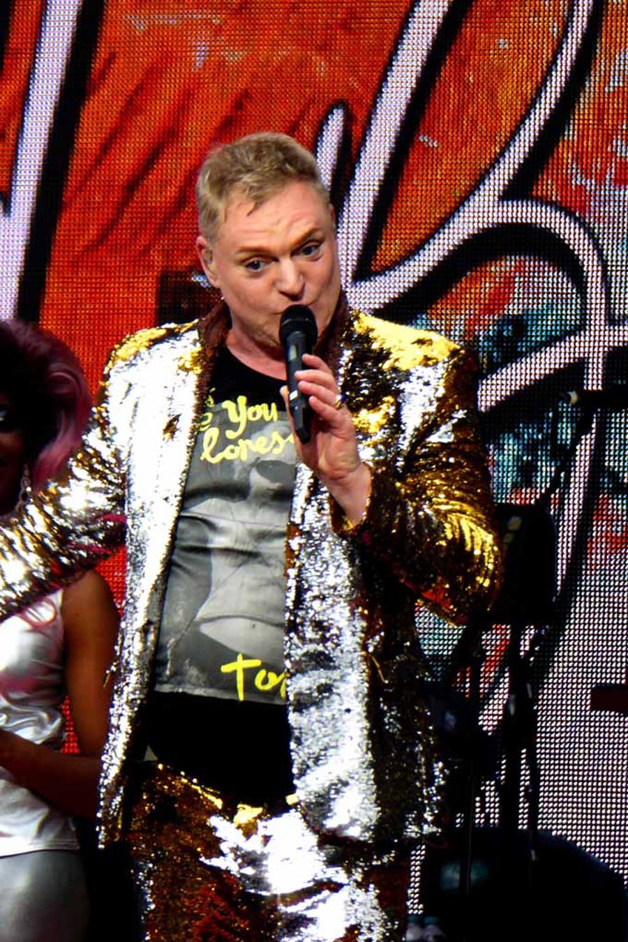 Erasure Singer Andy Bell In Concert Photograph Print