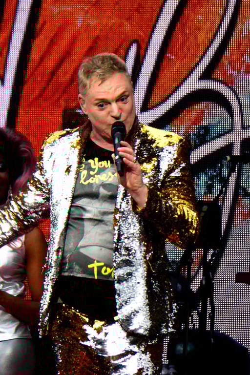 Erasure Singer Andy Bell In Concert Photograph Print