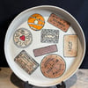 Biscuit Selection Plate - wheelthrown hand painted and glazed stoneware
