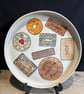Biscuit Selection Platter - wheel thrown, hand painted and glazed stoneware