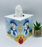 Wooden tissue box cover, Seagull, Seaside decor - Image 5