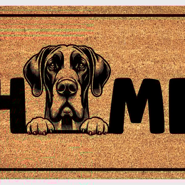 Great Dane Home Door Mat - Great Dane Welcome Mat - 3 Sizes