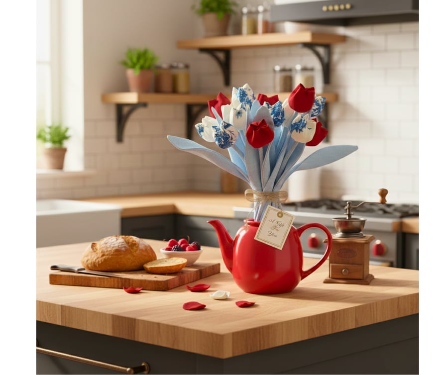 Fabric Tulips Handmade with Room Fragrance potential