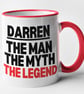 Personalised The MAN, The MYTH, The LEGEND Mug - Mate Friend Funny Christmas  - Image 7