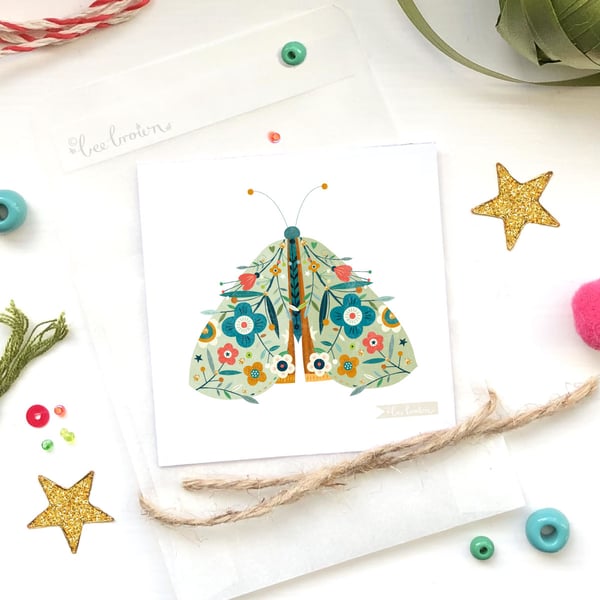 'Delicate Moth' - Mini Art Print
