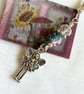 Beaded bag charm, journal, planner or clip on charm, hand made gift - Image 3