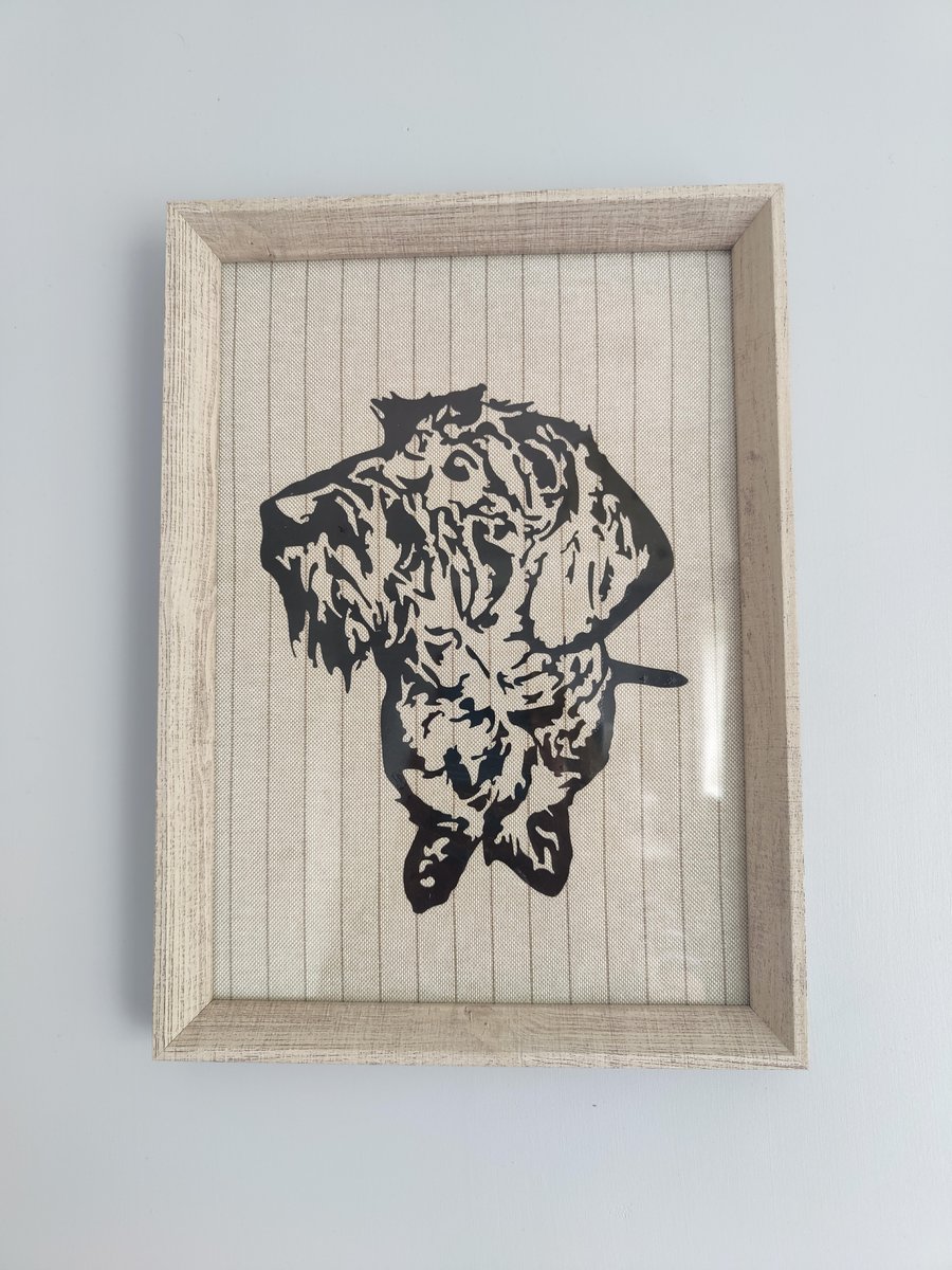 Personalised Dog Portrait Framed