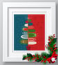 189 - Mid-Century Retro Winter Holidays Christmas Tree - Cross Stitch Pattern - Image 2