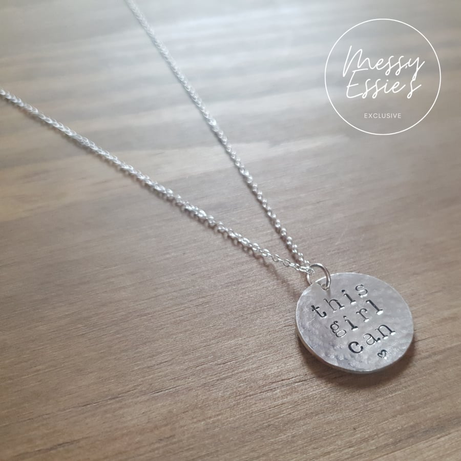 'This girl can' necklace