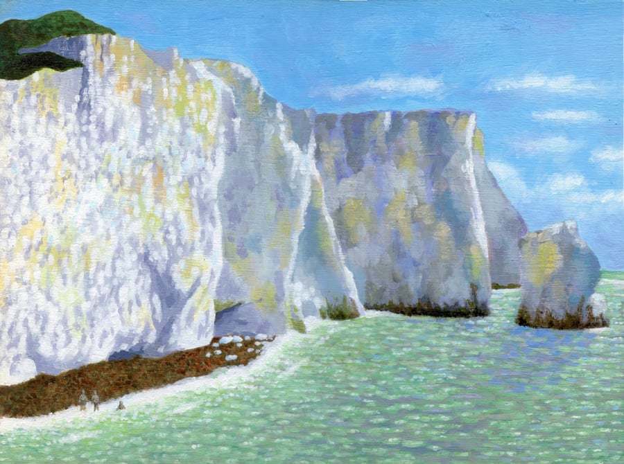 The Seven Sisters viewed from Cuckmere Haven